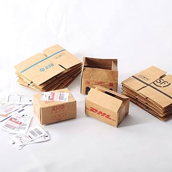 ミニチュア　選べる小物類Ⅰ　送料梱包材料+¥222 28枚 名刺サイズ 小型ダンボール 小物小箱発送 梱包 ネイル